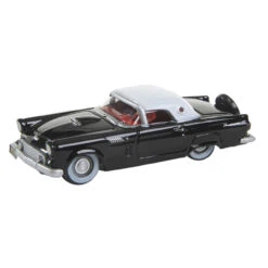 Oxford Diecast 87TH56004 - Ford Thunderbird 1956 Raven Black_Colonial White 1:87
