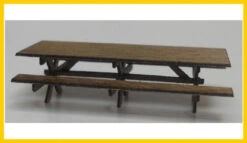 RslaserKits 2515 - Picnic Tables – 6 Pack - HO Scale Kit