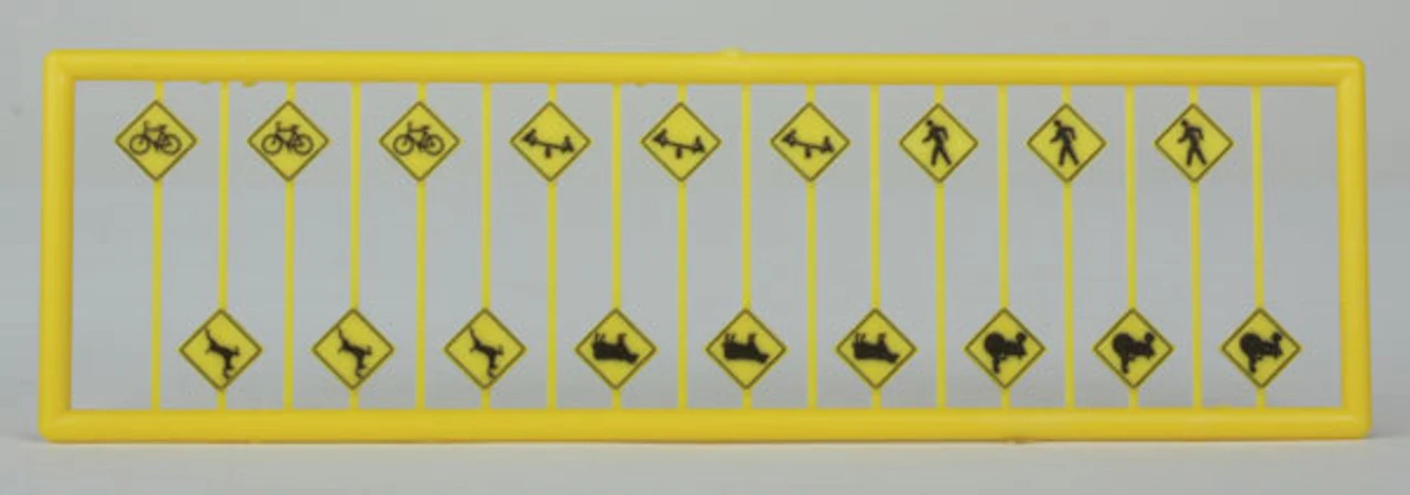 Tichy Train Group 2615 - Warning Picture Signs 18 Pcs - N Scale