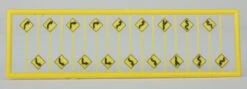 Tichy Train Group 2616 - Road Path Warning Signs 18 Pcs - N Scale