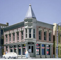 Design Preservation Models (DPM) 51300 - Corner Turret Building - N Scale Kit