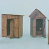 Banta Modelworks 2021 - 6 In 1 Outhouse Collection - HO Scale Kit