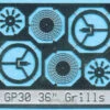 BLMA #87 - 36" Fan Grill W/ Center Plate - N Scale