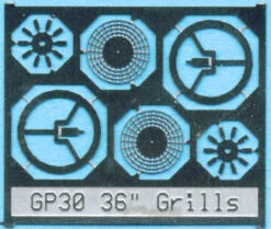 BLMA #87 - 36" Fan Grill W/ Center Plate - N Scale