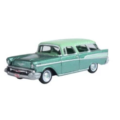 Oxford Diecast 87CN57006 - Chevrolet Nomad 1957 Surf Green / Highland Green - HO Scale