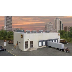 Walthers Cornerstone 933-4110 - UPS Hub W/Customer Center - HO Scale