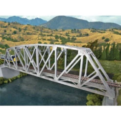 Walthers Cornerstone 933-4521 - Sgl-Trk Prat Arch Trs Bdg - HO Scale