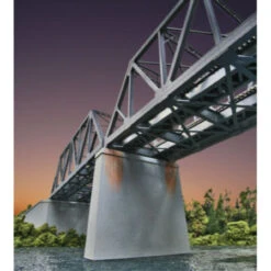 Walthers Cornerstone 933-4552 - Dbl-Trk Cncrt Piers 2/ - HO Scale