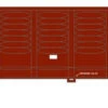 Trainworx 25225-17 - 52’6″ Corrugated Gondola Atchison, Topeka And Santa Fe (ATSF) 87914 - N Scale