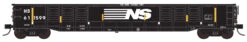Trainworx 25213-10 - 52’6″ Corrugated Gondola Norfolk Southern (NS) 611599 - N Scale