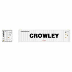 Atlas 20006729 - 40' Refrigerated Container [3-PACKS] Crowley Set #2 (White/Black) Crowley (CMCU) 5536692, 5536732, 5536753 - HO Scale