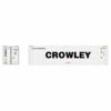 Atlas 50006002 - 40' Refrigerated Container [3-PACKS] Crowley Set #1 (White/Black) Crowley (CMCU) 5536500, 5536579, 5536624 - N Scale