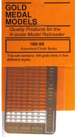 Gold Medal Models 160-56 - Assorted Grab Irons (168) - N Scale