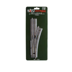 Kato 2-841 - Right Turnout With 490mm Curve - HO Scale