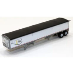 Lonestar Model 6040 - Wilson Alb. Pool Grain Tlr Kit W/ Ptd White Sides/Black Tarp - HO Scale
