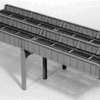 Micro Engineering 75-523 - Thru Girder Bridge, 10-0ft Two Span, Double Track - HO Scale