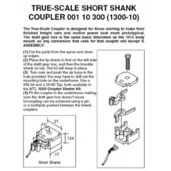Micro-Trains 00110300 - True-Scale Short Shank (10 Pair) - N Scale