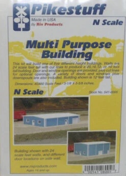 Pikestuff 541-8005 - Multi Purpose Building - N Scale Kit