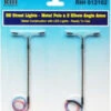 Rock Island Hobby 012102 - HO Scale Street Lights W Vertical Pole And 2 Elbow Arms - HO Scale