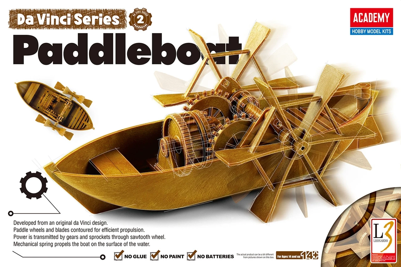 Academy 18130 - Da Vinci Paddleboat - Kit