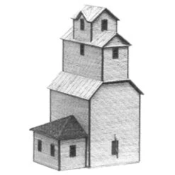 American Model Builders 651 - Alton Grain Elevator - N Scale Kit