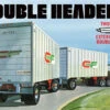 AMT 1132 - "Double Header" Tandem Van Trailers - 1:25 Scale Kit