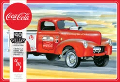 AMT 1145 - 1940 Willys Pickup Gasser (Coca Cola) - 1:25 Scale Kit