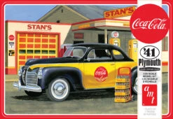 AMT 1197 - 1941 Plymouth Coupe (Coca Cola) - 1:25 Scale Kit