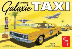 AMT 1243 - 1970 Ford Galaxie Taxi - 1:25 Scale Kit