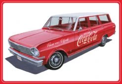 AMT 1353 - 1963 Chevy II Nova Wagon W/ Crates Coke - 1:25 Scale Kit