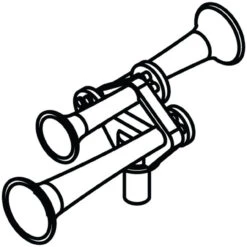 Athearn 01035 - Leslie S-3K 3-Chime R-Hand Chime Reverse (3) - HO Scale