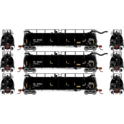 Athearn 15063 - TankTrain A, B & Intermediate Set GATX 48615, 48616, 48626 - N Scale