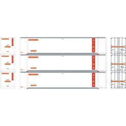 Athearn 17304 - 48' Container [3 Pack] XTRA (XCRU) - N Scale