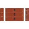 Athearn 17438 - 40' Corrugated Container (3) MSC - N Scale