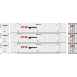 Athearn 17741 - 53' CIMC Container (3) XPO Logistics (XPOU) - N Scale