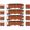 Athearn 25577 - 40' 3-Bay Ribbed Hopper W/ Load Canadian National (CC) 40209, 40196, 40176, 40140 - N Scale