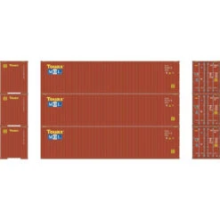 Athearn 27044 - 40' Corrugated HC Container (Set #1, 3 Pack) MOL - HO Scale
