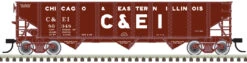 Atlas 20006921 - AAR 70 Ton 3-Bay Open Hopper Chicago & Eastern Illinois (C&EI) 86348 - HO Scale
