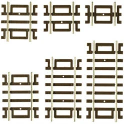 Atlas 524 - Short Straight Assortment - 12 Pc Total - HO Scale