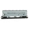 Micro-Trains Line 09300180 - 3-Bay Covered Hopper, W/ Round Hatches Western Pacific (WP) 11796 - N Scale
