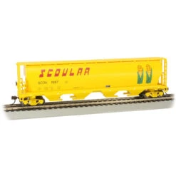Bachmann 19104 - 4-Bay Clyindrical Grain Hopper Scourlar (SCOX) 1687 - HO Scale