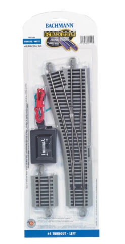 Bachmann 44557 - #4 Turnout - Left - HO Scale