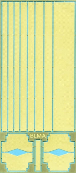 BLMA #250 - Diamond Tread Plate - Various Shapes & Strips - N Scale