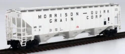 InterMountain 653117-05 - PS 4750 CU FT 3 Bay Rib-Sided Hopper Morrison-Quirk Grain Corp (MQGX) 113 - N Scale