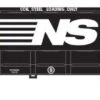 Trainworx 25213-11 - 52’6″ Corrugated Gondola Norfolk Southern (NS) 617969 - N Scale