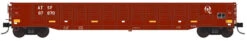 Trainworx 25225-18 - 52’6″ Corrugated Gondola Atchison, Topeka And Santa Fe (ATSF) 87928 - N Scale