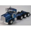 Herpa Models 410672 - Kenworth T800 4-Axle Day-Cab Tractor Only 2 Pack - Assembled -- Blue - HO Scale