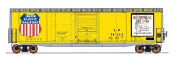 InterMountain 45636-03 - 50' PS-1 Double Door Boxcar Union Pacific (UP) 167863 - HO Scale