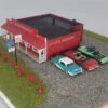 JL Innovative 691 - Chuck Wagon Restaurant - HO Scale Kit