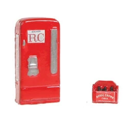 JL Innovative 745 - Custom Upright Soda Machine/Case RC Cola - HO Scale